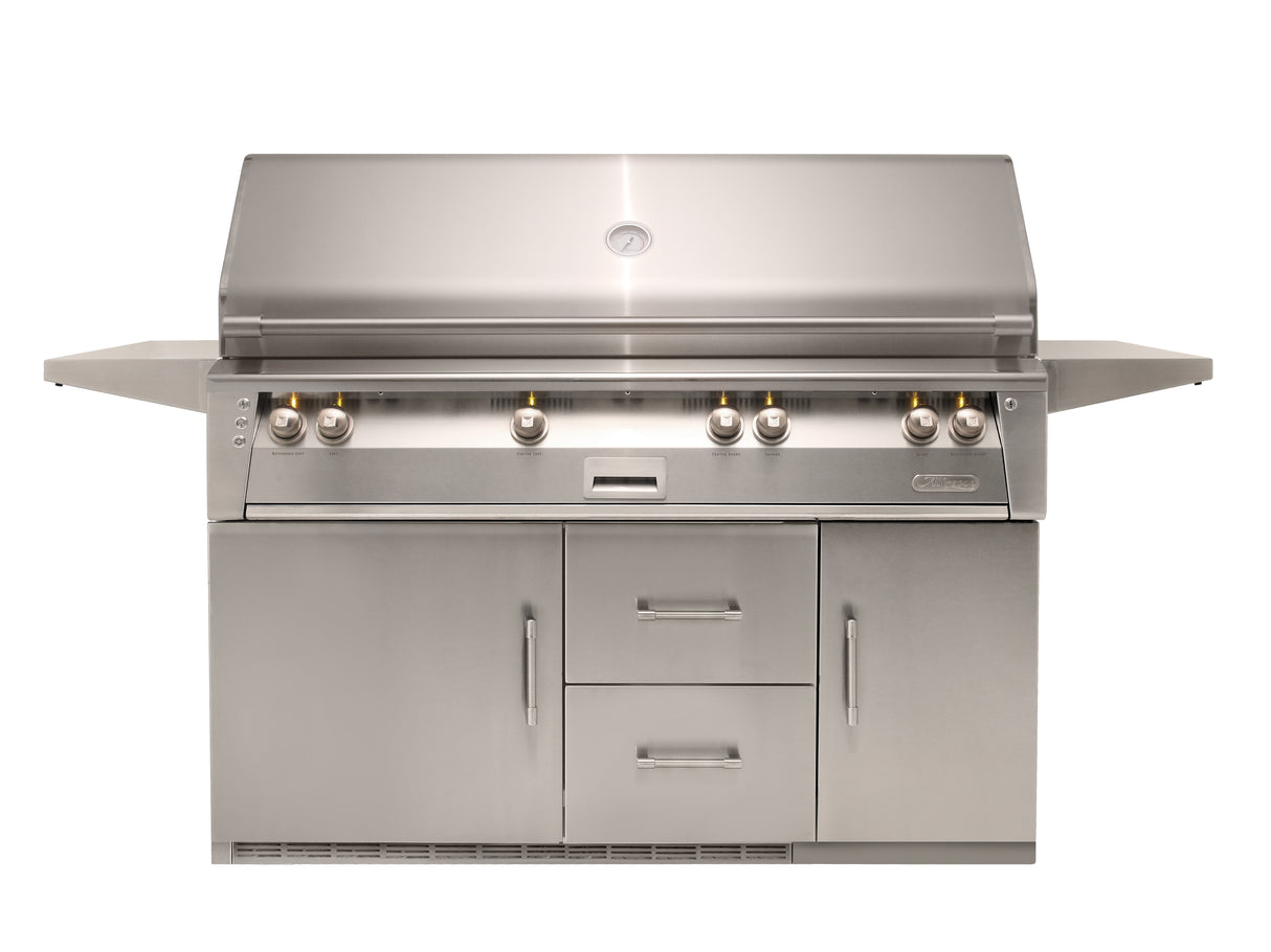 Alfresco 56" Grill on Refrigerated Base with Sear Zone, LP