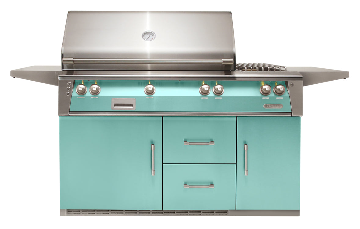 Alfresco 56" Built-in Grill with Sear Zone and Side Burner, LP