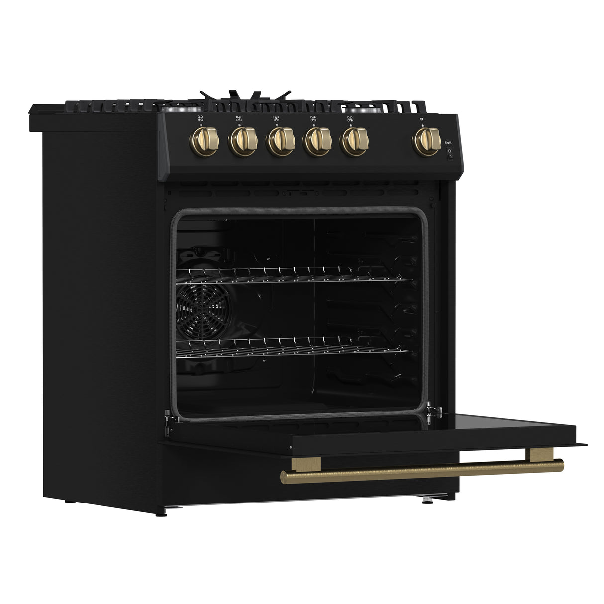 Forno Espresso 30-inch Gas Range, Black