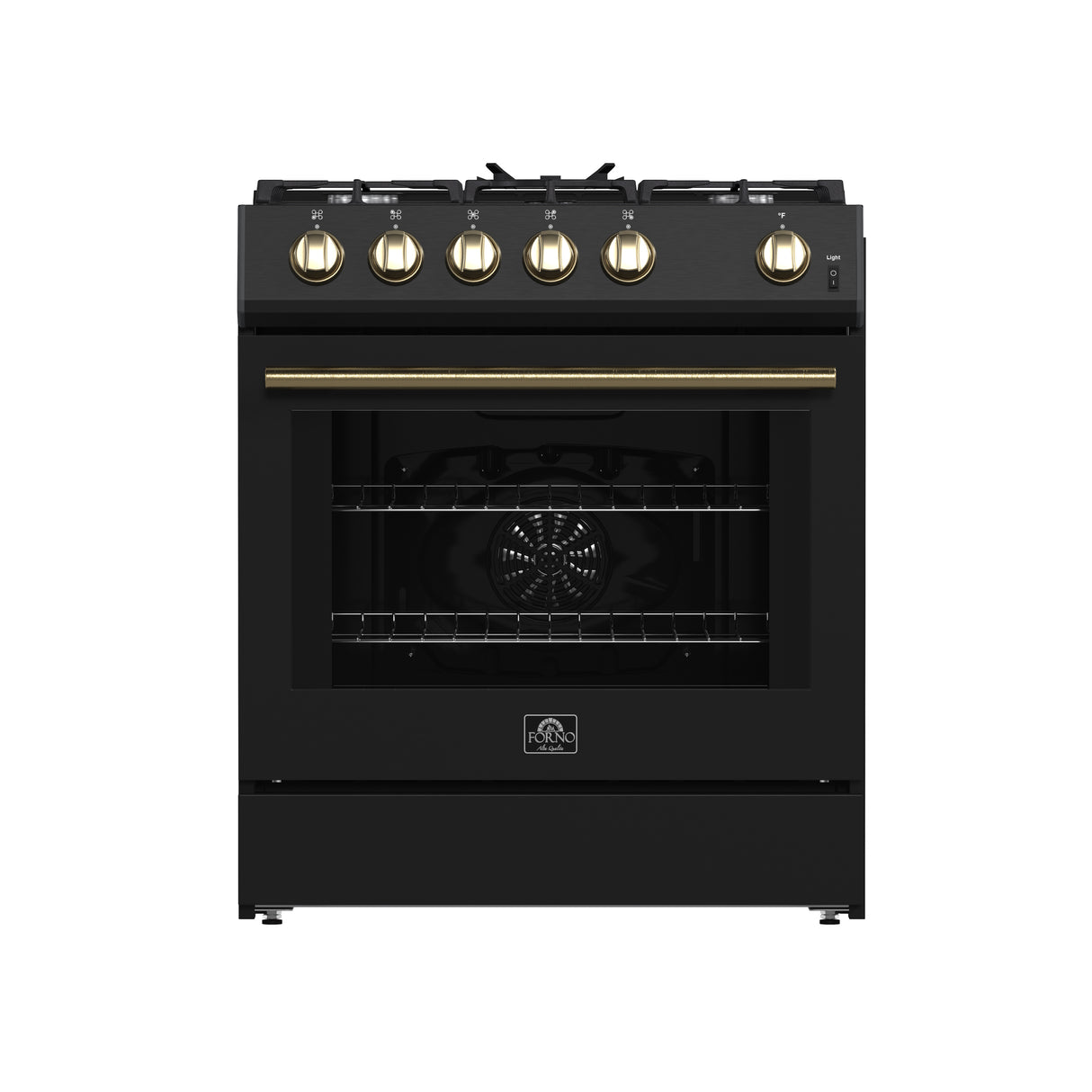 Forno Espresso 30-inch Gas Range, Black
