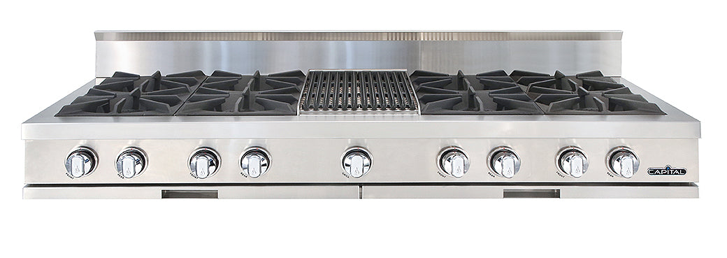 Capital  60" Gas Rangetop with 8 Open Burners and Grill