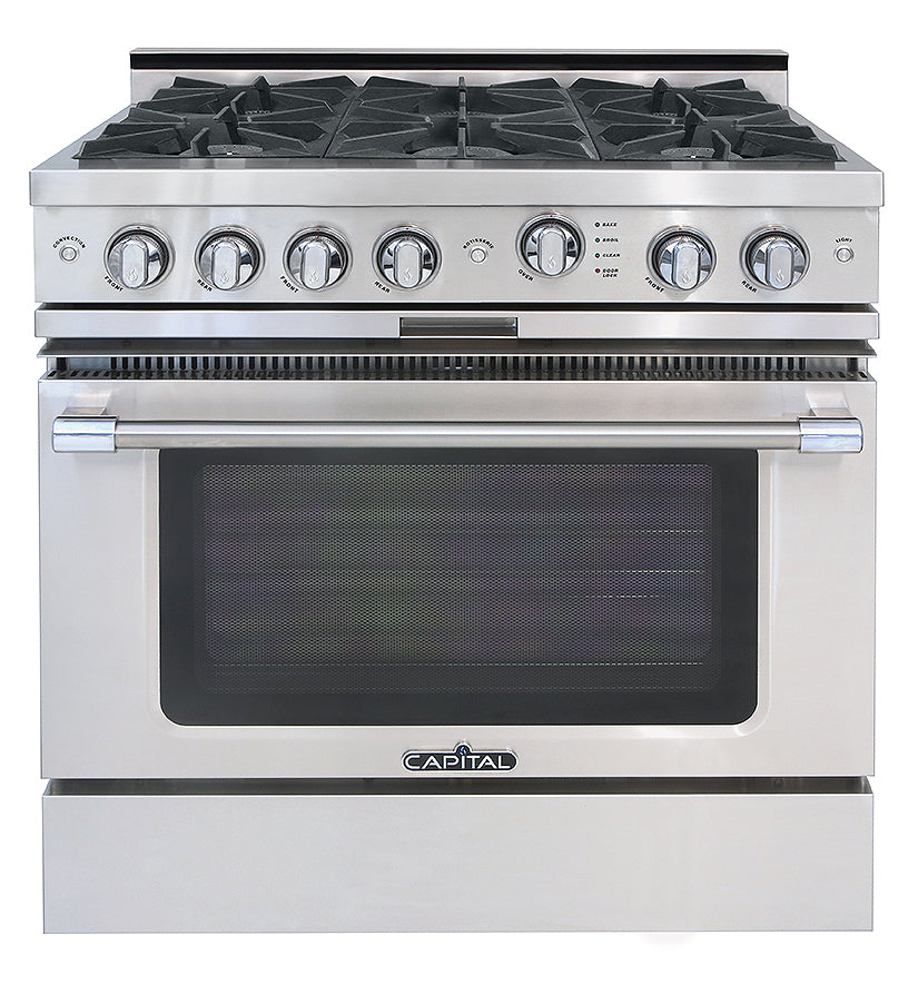 Capital Grand Chef 36" All Gas Range with 6 Open Burners