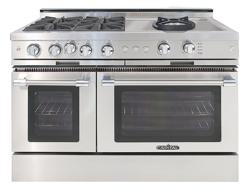 Capital Grand Chef 48" All Gas Range with 4 Open Burners and Wok Burner