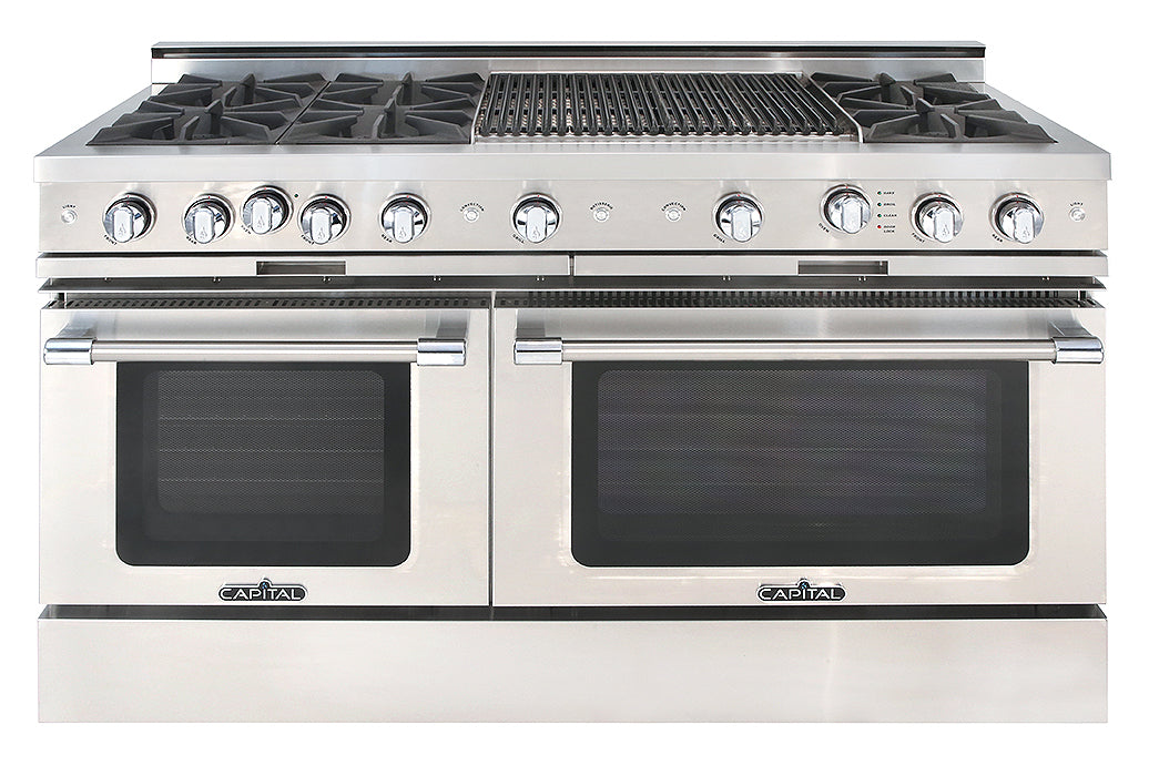 Capital Grand Chef 60" All Gas Range with 6 Open Burners and Wide Grill