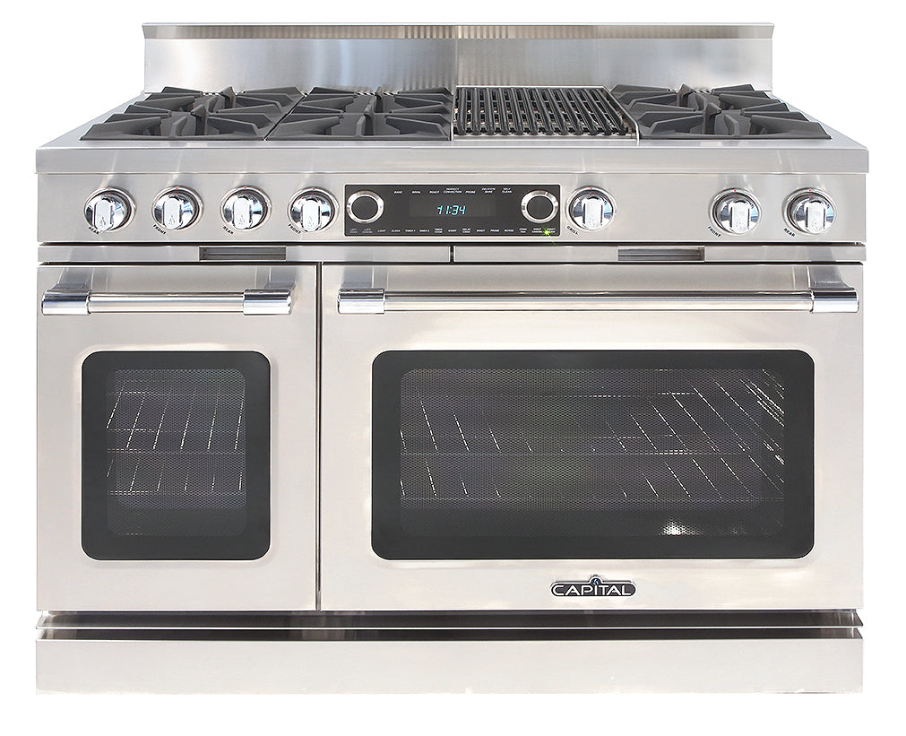 Capital Grand Chef 48" Dual Fuel Range with 6 Open Burners and Grill