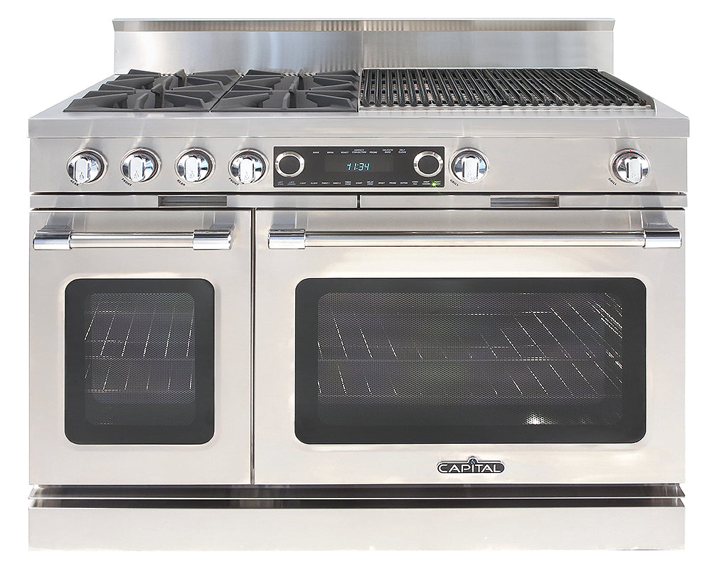 Capital Grand Chef 48" Dual Fuel Range with 4 Open Burners and Wide Grill