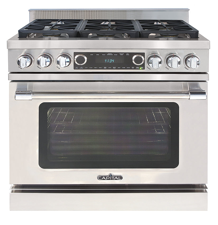 Capital Grand Chef 36" Dual Fuel Range with 6 Sealed Burners