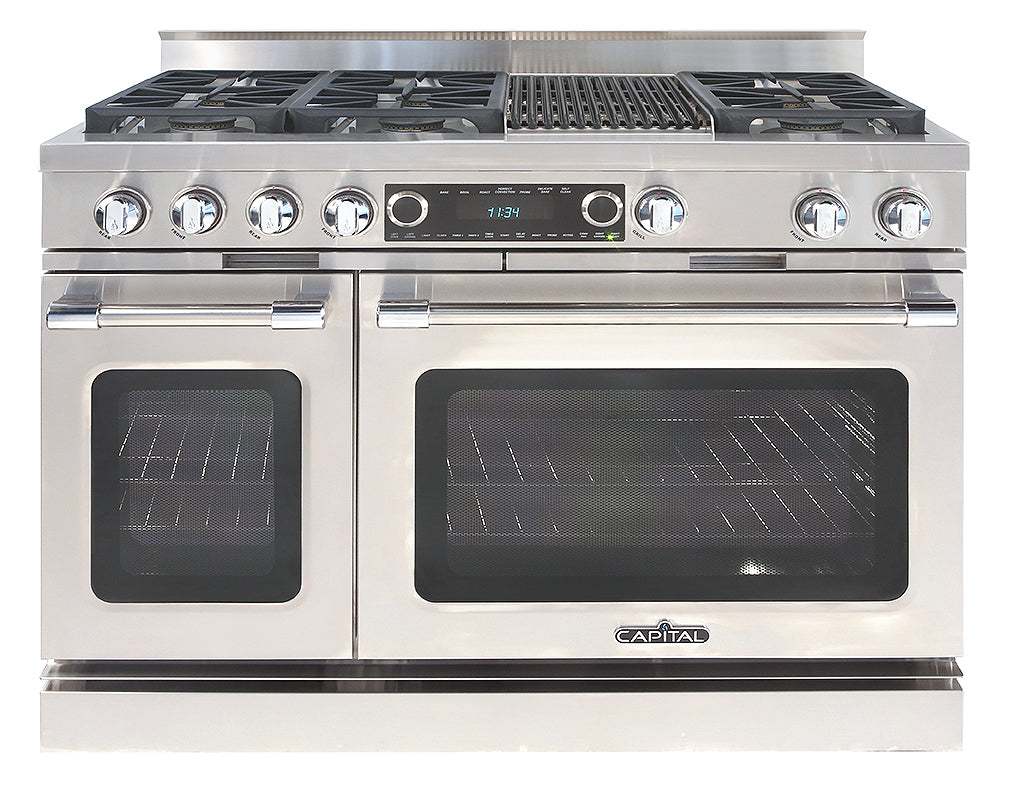 Capital Grand Chef 48" Dual Fuel Range with 6 Sealed Burners and Grill