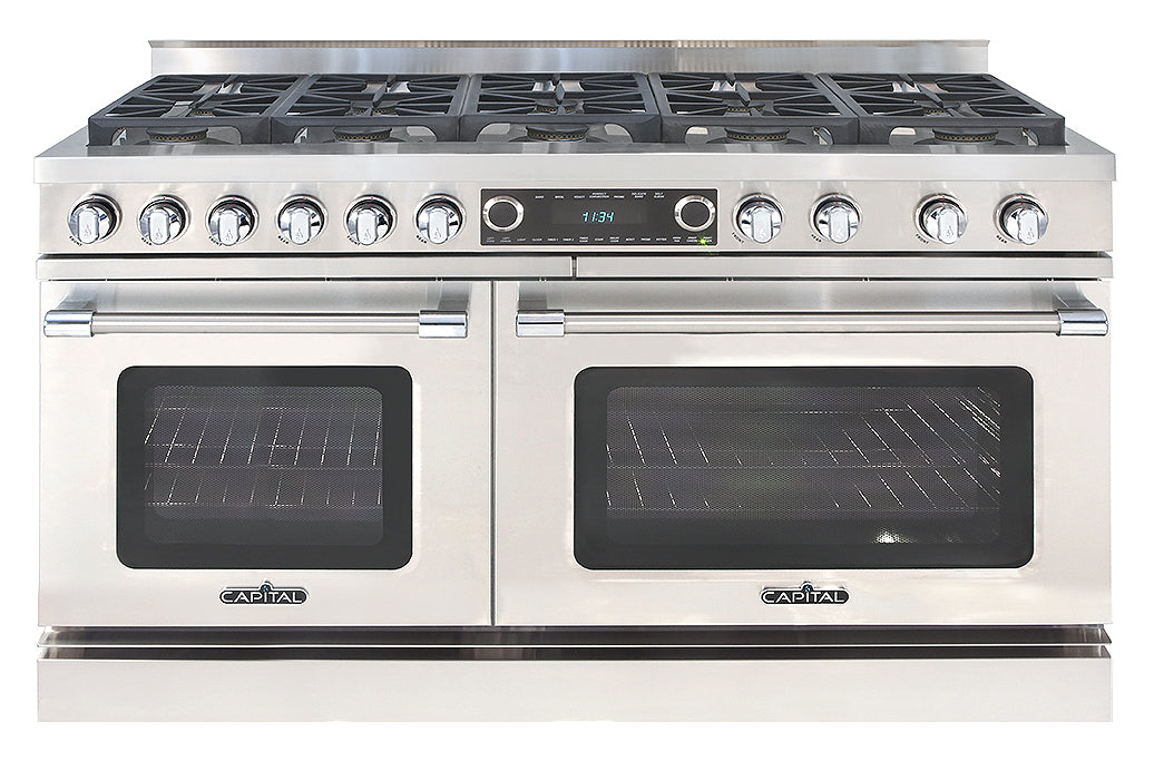 Capital Grand Chef 60" Dual Fuel Range with 10 Sealed Burners
