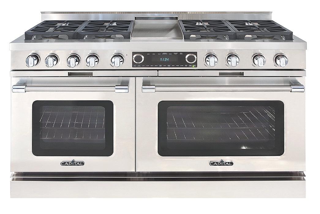Capital Grand Chef 60" Dual Fuel Range with 8 Sealed Burners and Griddle