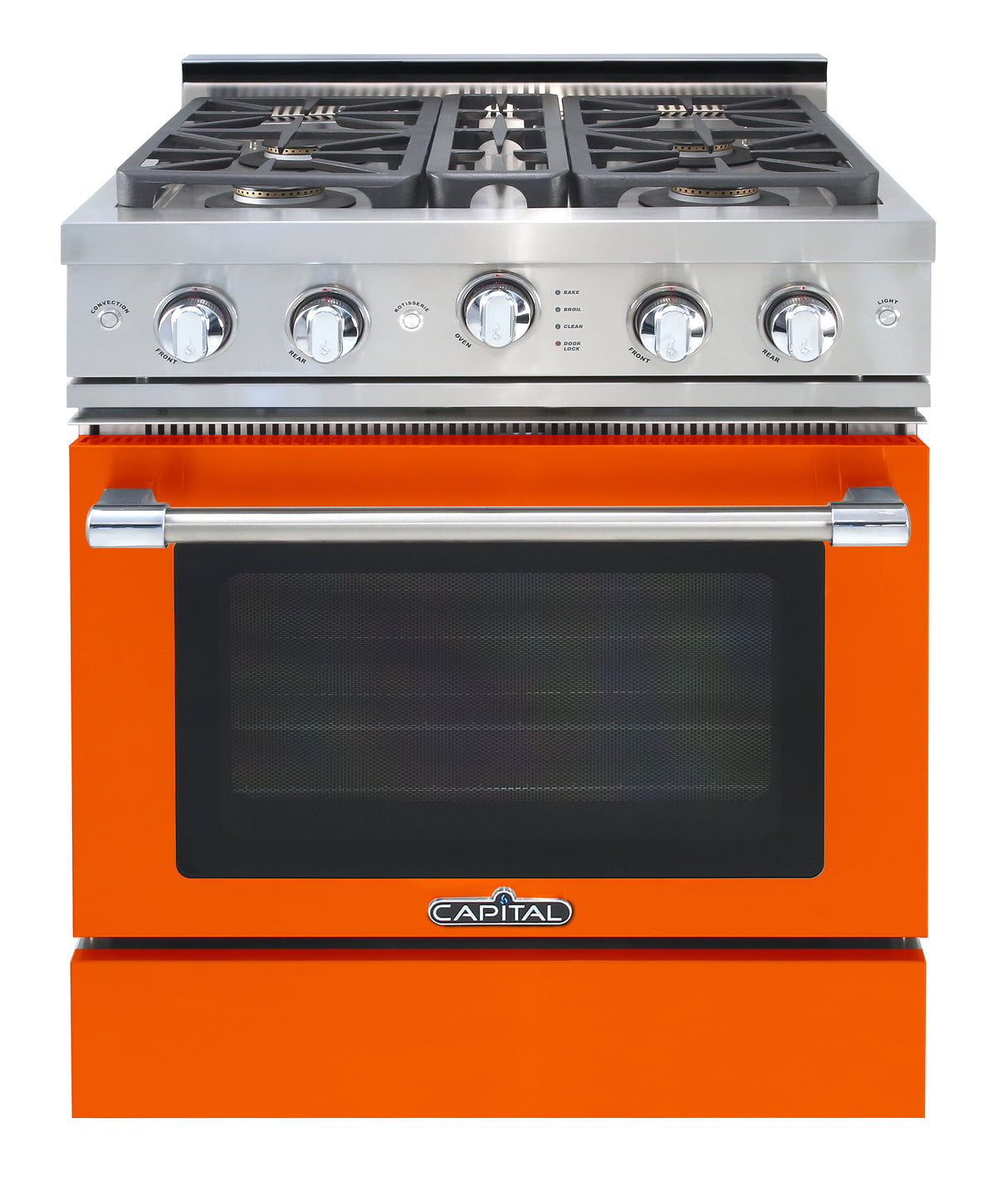 Capital 30 inch Gas Range Luminous Orange