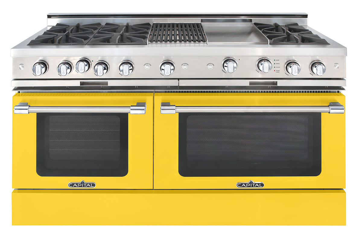 Capital Grand Chef 60" Dual Fuel Range with 6 Sealed Burners, Grill and Griddle