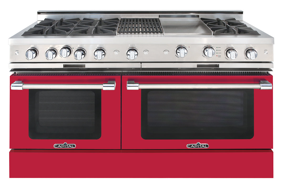 Capital Grand Chef 60" Dual Fuel Range with 6 Sealed Burners, Grill and Griddle