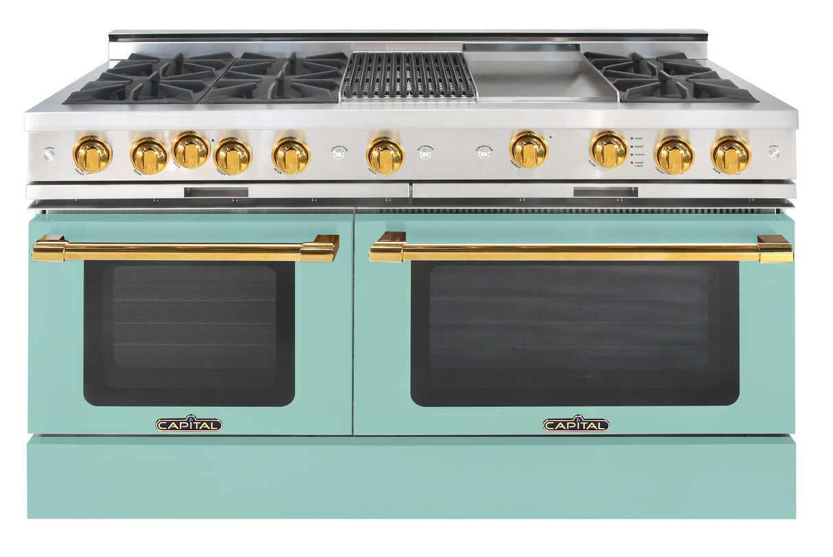 Capital Grand Chef 60" All Gas Range with 6 Sealed Burners and Wide Griddle