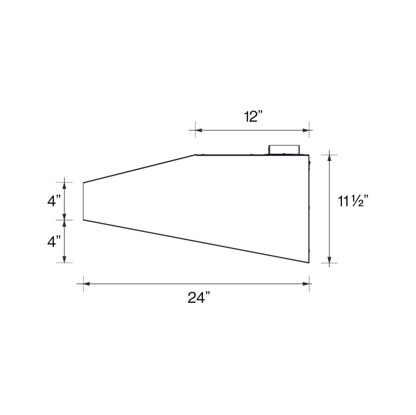 Forza 36" Professional Under Cabinet Range Hood. 11 1/2” Tall