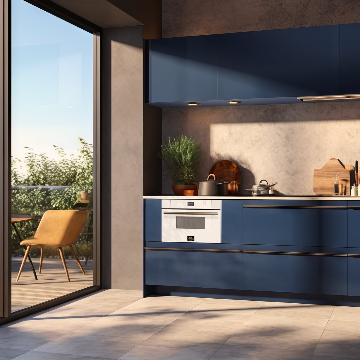 FORNO Capoliveri 30 Inch White 1000 Watts Microwave Drawer 1.2 cu.ft.