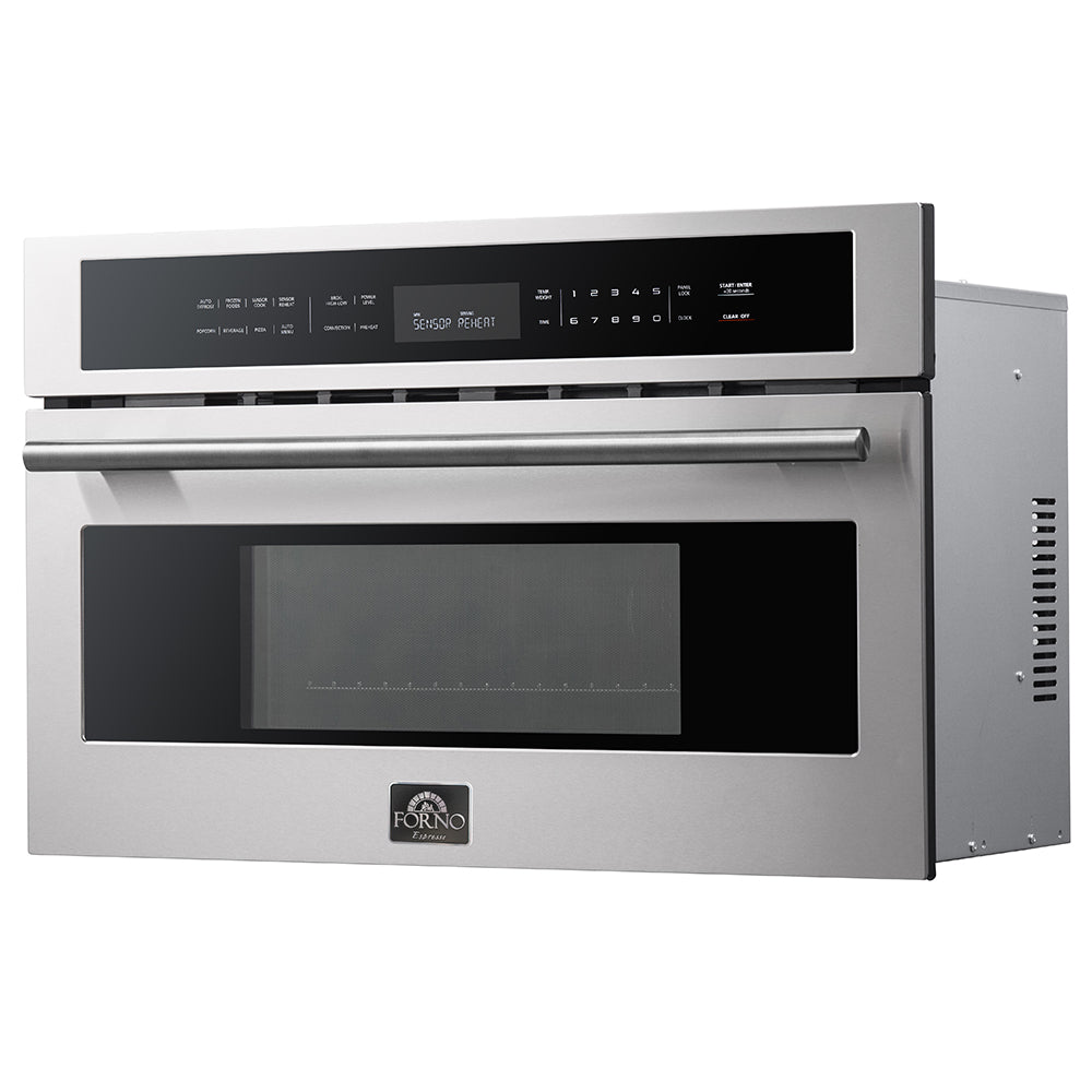 FORNO Oliena 30″ 1750 Watt Compact Oven & 1000 Watt Microwave, 1.6 cu. ft