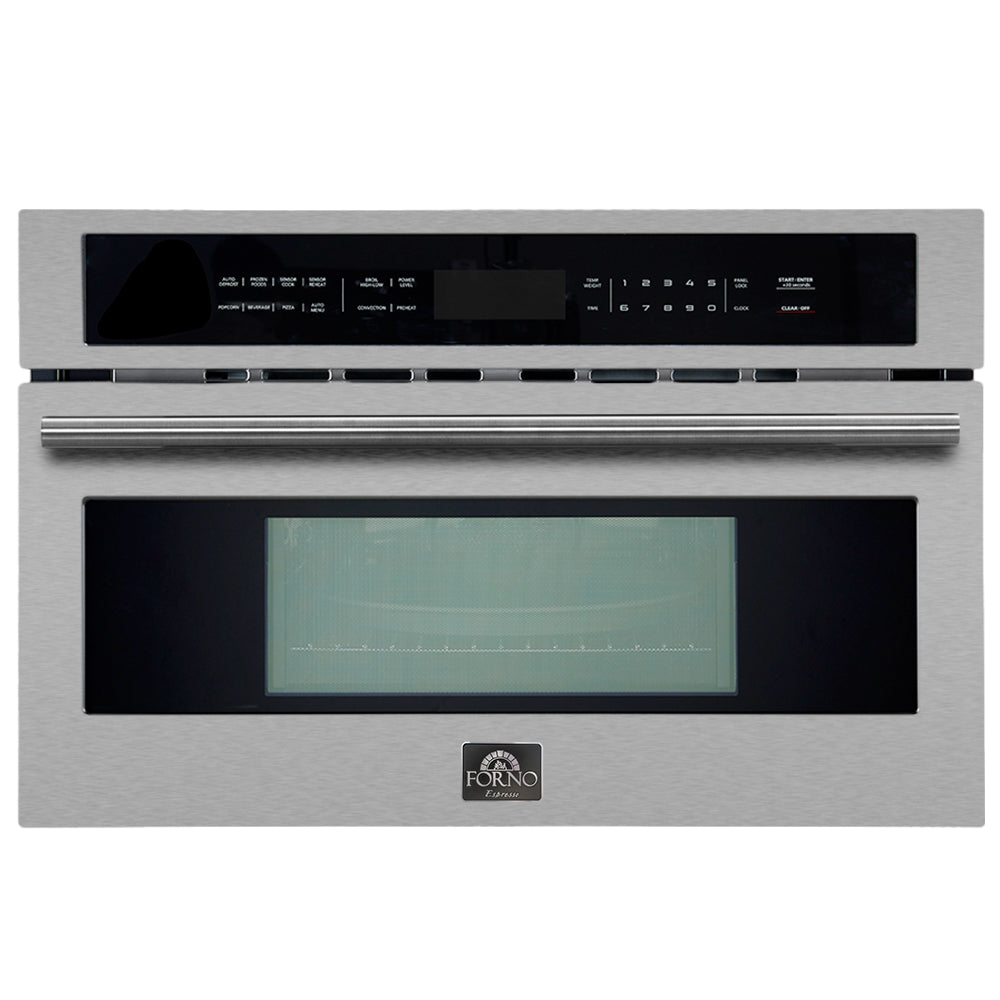 FORNO Oliena 30″ 1750 Watt Compact Oven & 1000 Watt Microwave, 1.6 cu. ft