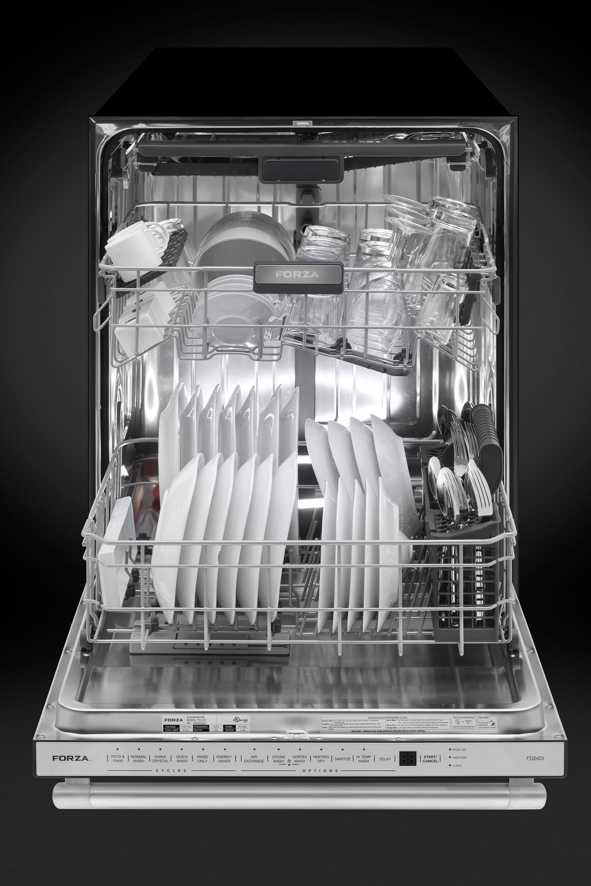 Forza 24" Professional Stainless Steel Dishwasher