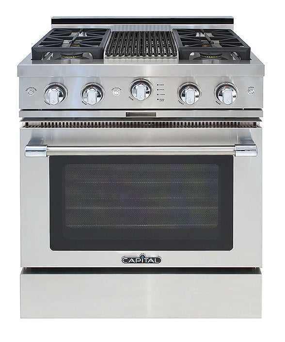 Capital Grand Chef 30" All Gas Range with 4 Sealed Burners and Grill