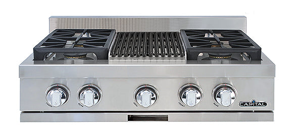 Capital  30" Gas Rangetop with 4 Sealed Burners and Grill