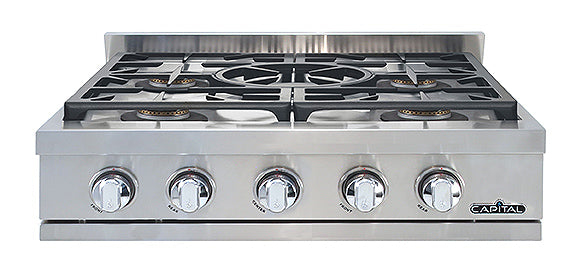 Capital  30" Gas Rangetop with 5 Sealed Burners