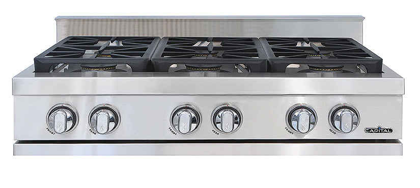 Capital  36" Gas Rangetop with 6 Sealed Burners
