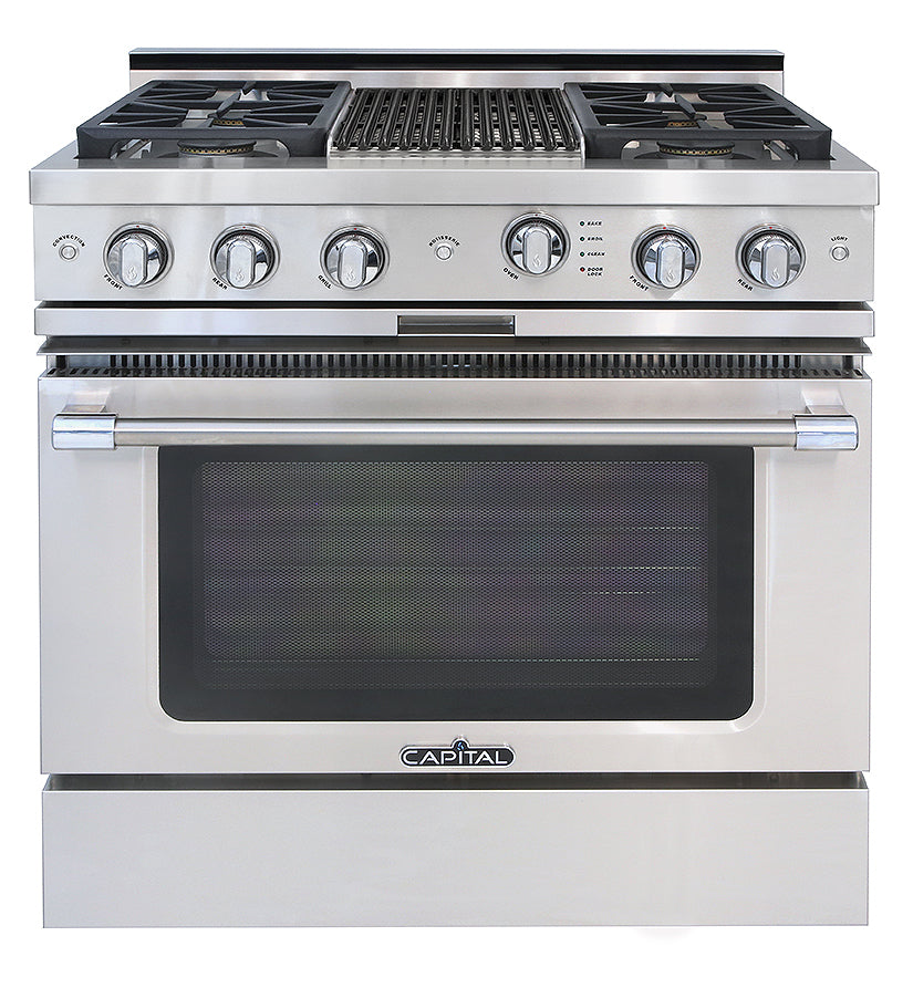 Capital Grand Chef 36" All Gas Range with 4 Sealed Burners and Grill