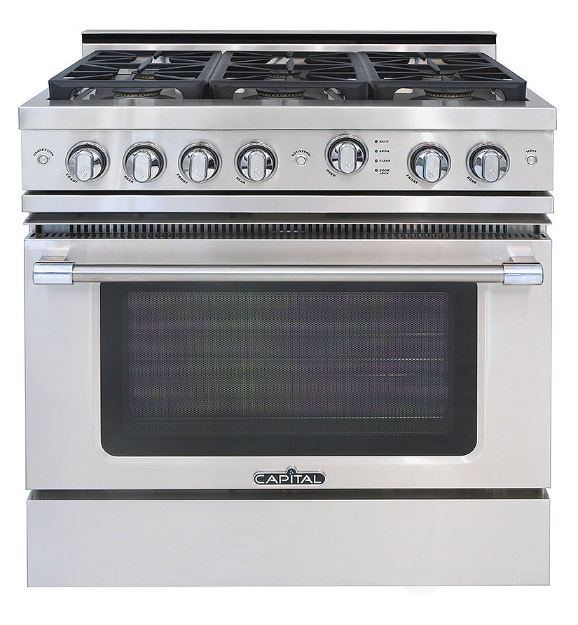 Capital Grand Chef 36" All Gas Range with 6 Sealed Burners