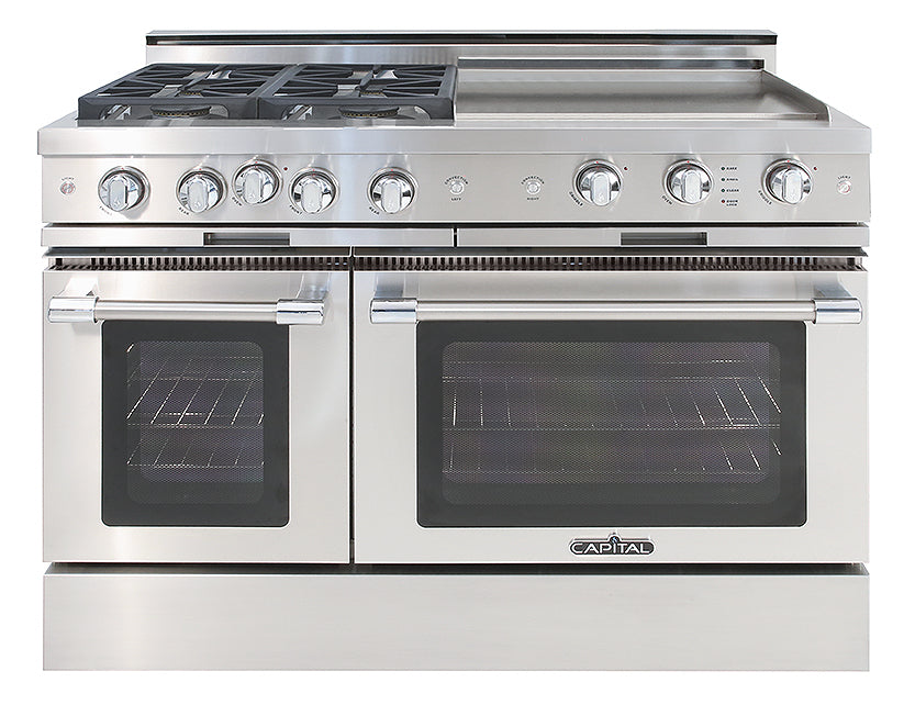 Capital Grand Chef 48" All Gas Range with 4 Sealed Burners and Wide Griddle