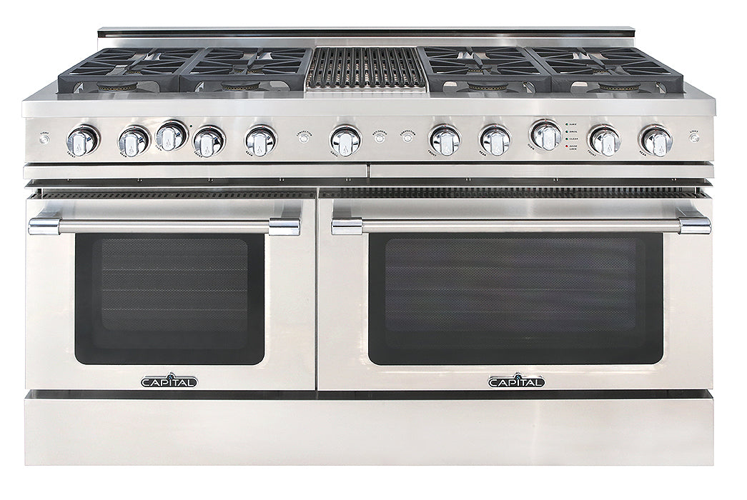 Capital Grand Chef 60" All Gas Range with 8 Sealed Burners and Grill