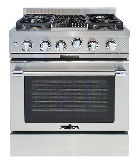 Capital Classic Chef 30" All Gas Range with 4 Sealed Burners and Grill