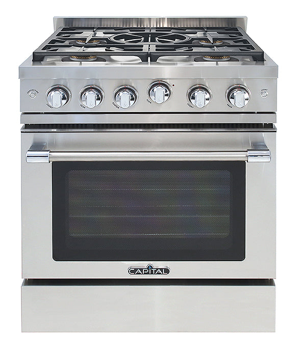 Capital Classic Chef 30" All Gas Range with 5 Sealed Burners