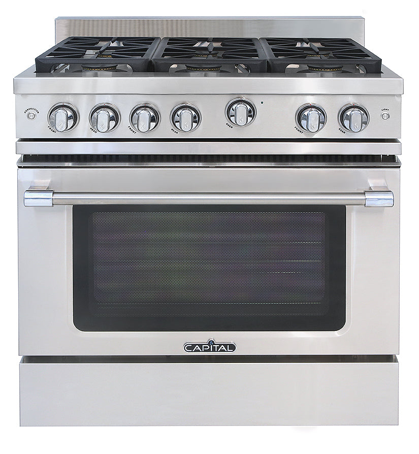 Capital Classic Chef 36" All Gas Range with 6 Sealed Burners