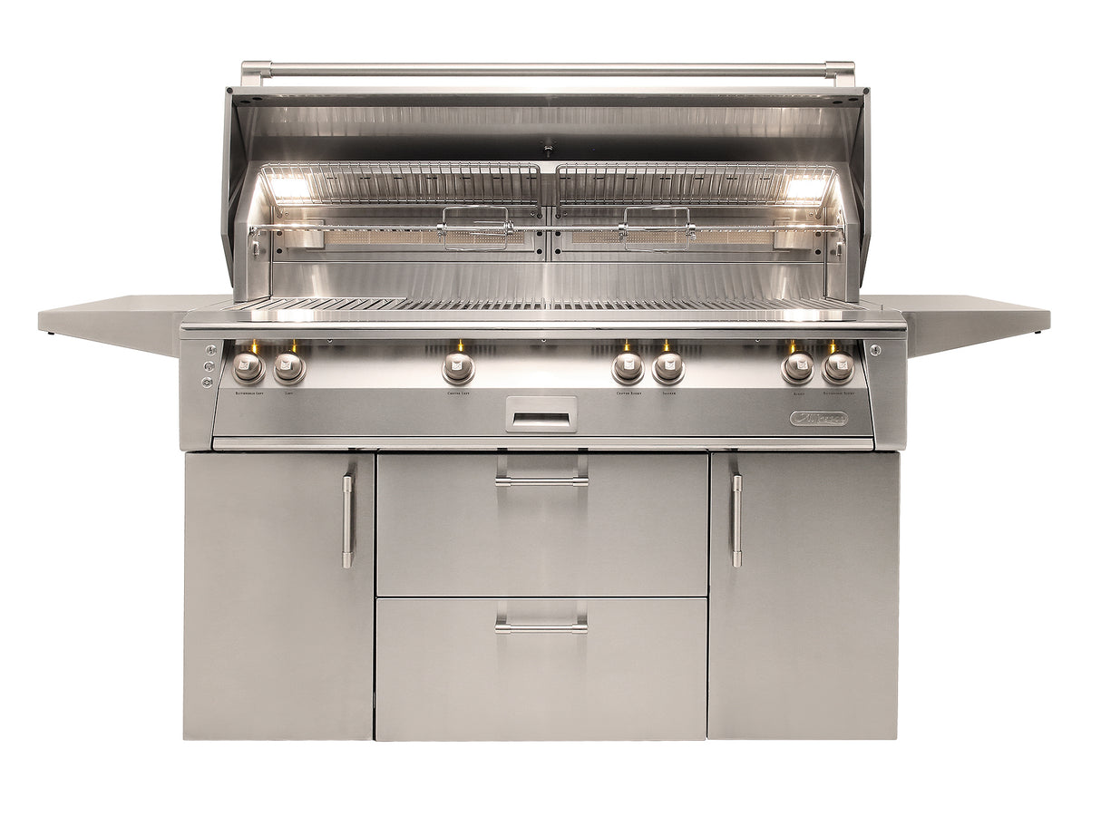 Alfresco 56" Freestanding Grill with Sear Zone, LP