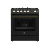 Forno Espresso 30-inch Gas Range, Black