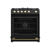 Forno Espresso 30-inch Gas Range, Black