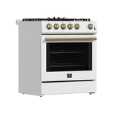 Forno Espresso 30-inch Gas Range, White