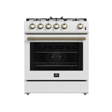 Forno Espresso 30-inch Gas Range, White