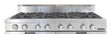 Capital stainless steel gas range top with eight burners