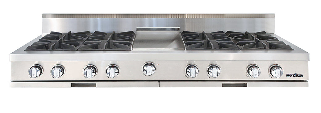 Capital  60" Gas Rangetop with 8 Open Burners and Griddle