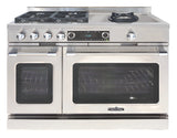 Capital Grand Chef 48" Dual Fuel Range with 4 Sealed Burners and Open Wok Burner