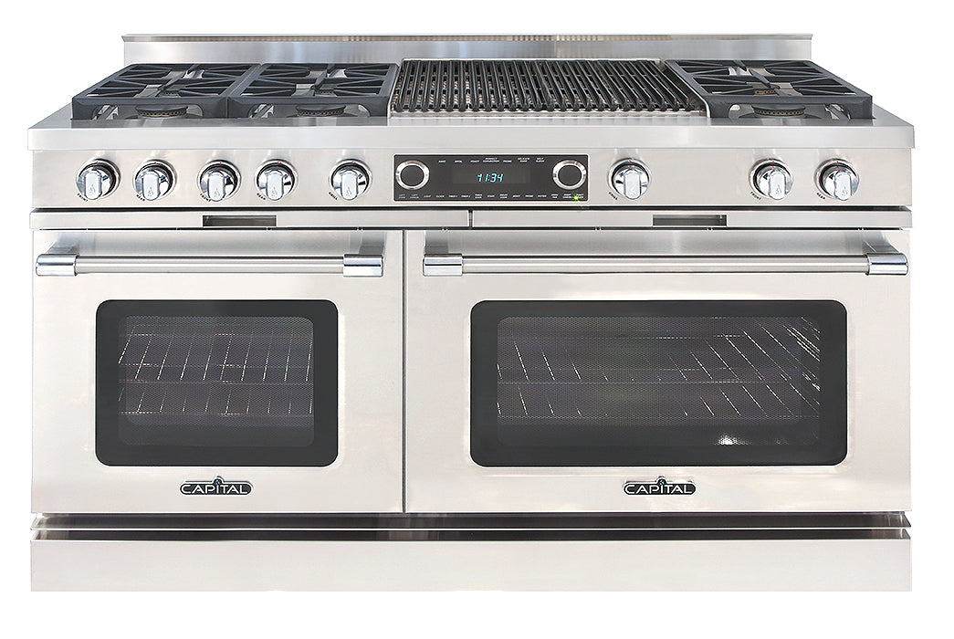 Capital Grand Chef 60" Dual Fuel Range with 6 Sealed Burners and Wide Grill