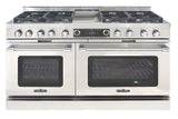 Capital Grand Chef 60" Dual Fuel Range with 8 Sealed Burners and Griddle