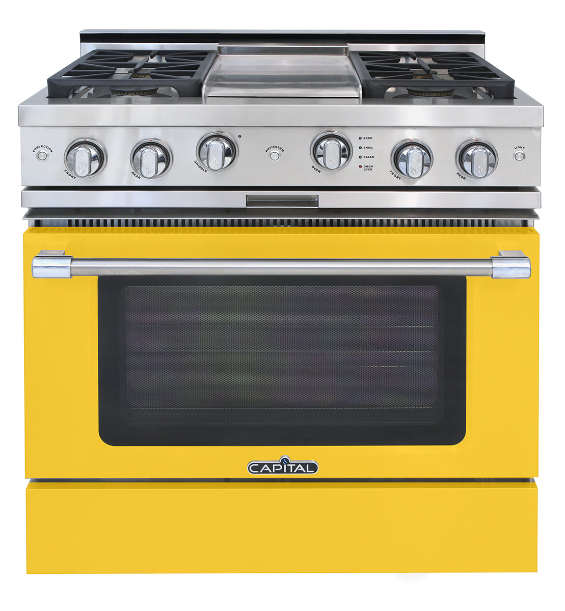 Capital Classic Chef 36" All Gas Range with 4 Open Burners and Grill
