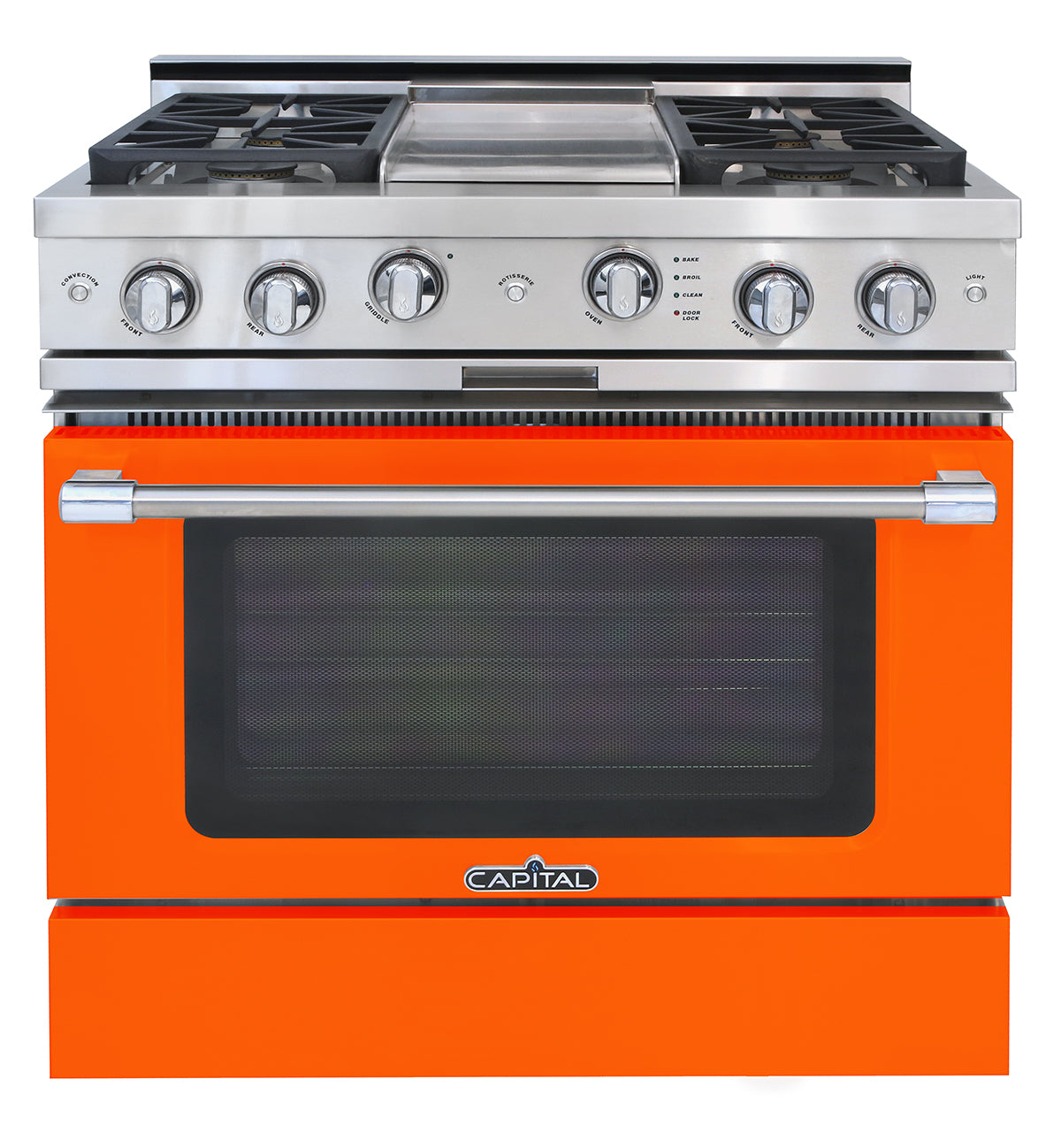 Capital Classic Chef 36" All Gas Range with 4 Open Burners and Grill