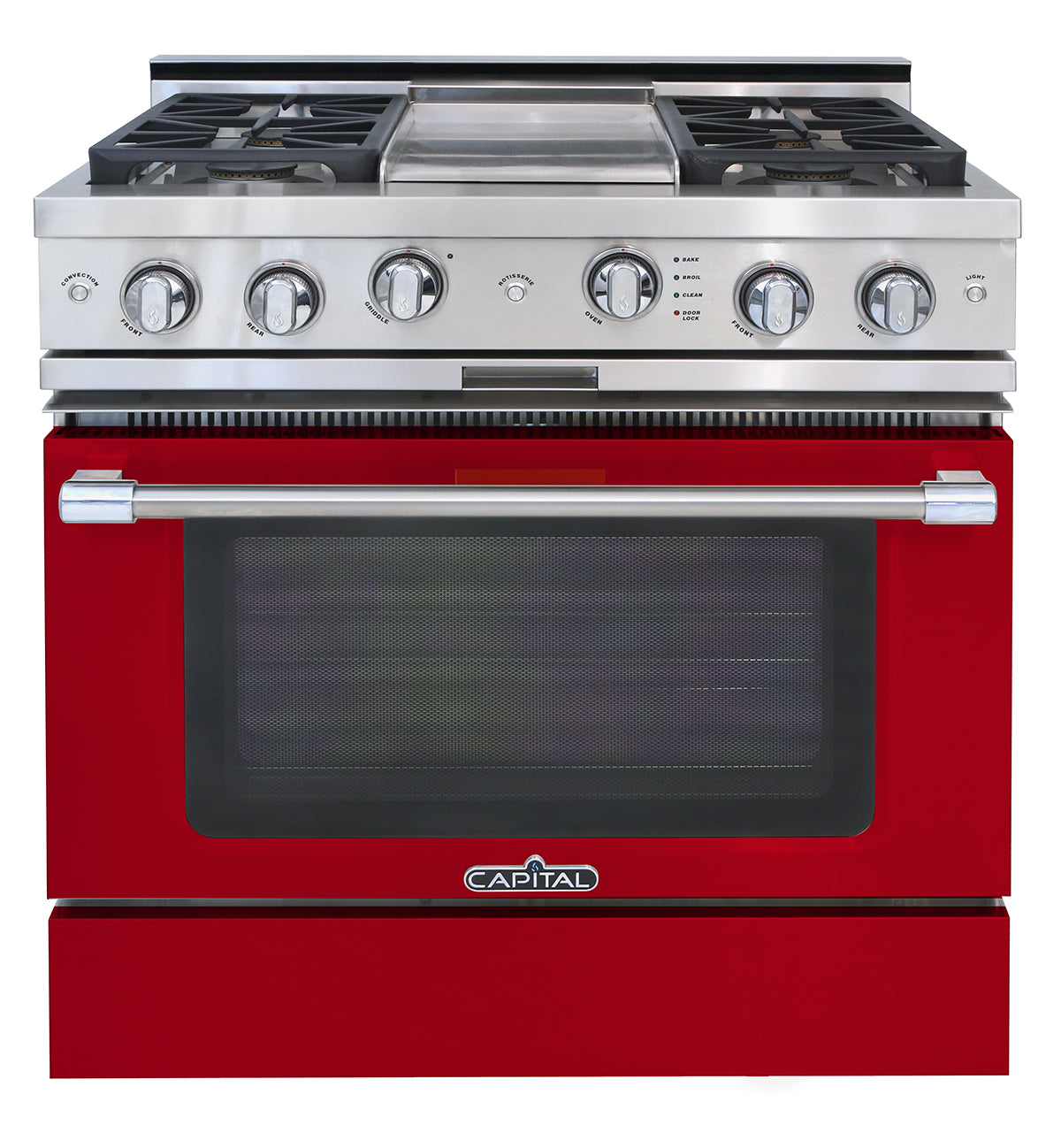 Capital Classic Chef 36" All Gas Range with 4 Open Burners and Grill