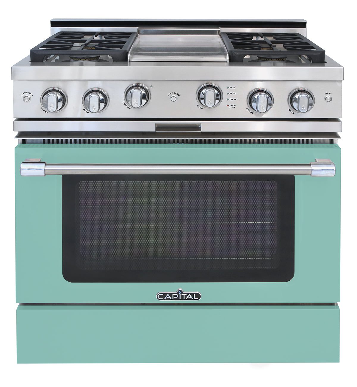 Capital Classic Chef 36" All Gas Range with 4 Open Burners and Grill