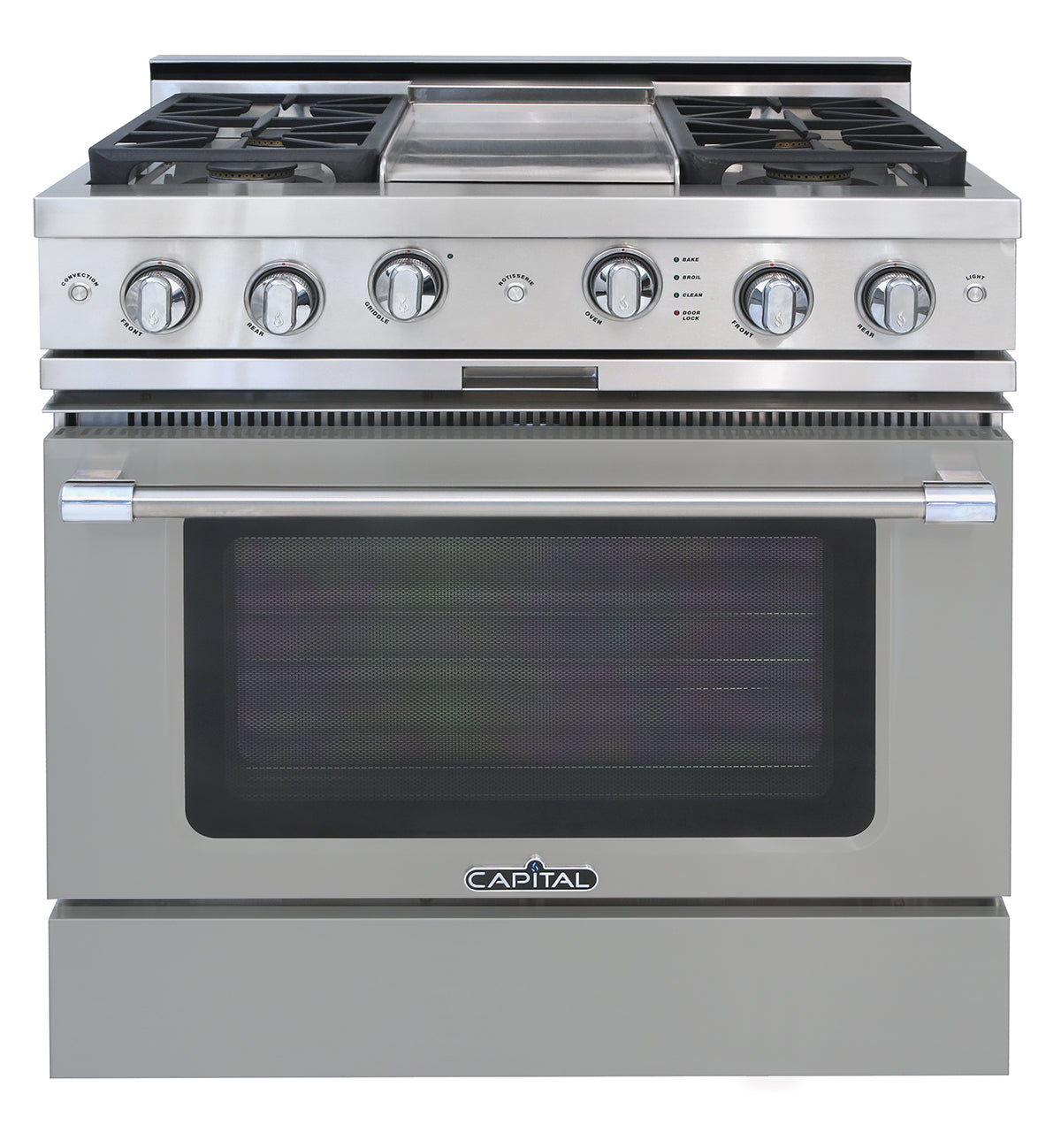 Capital Classic Chef 36" All Gas Range with 4 Open Burners and Grill