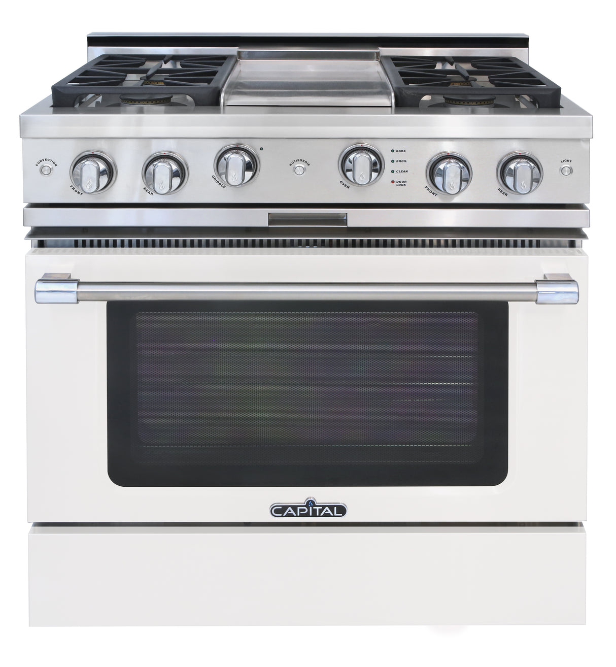 Capital Classic Chef 36" All Gas Range with 4 Open Burners and Grill